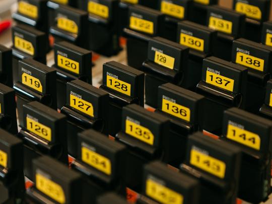 Translator devices in the teathre hall